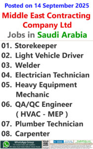 Middle East Contracting Company Ltd Jobs | Careers