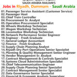 Saudi Railway Company Jobs | Careers - Saudi Arabia