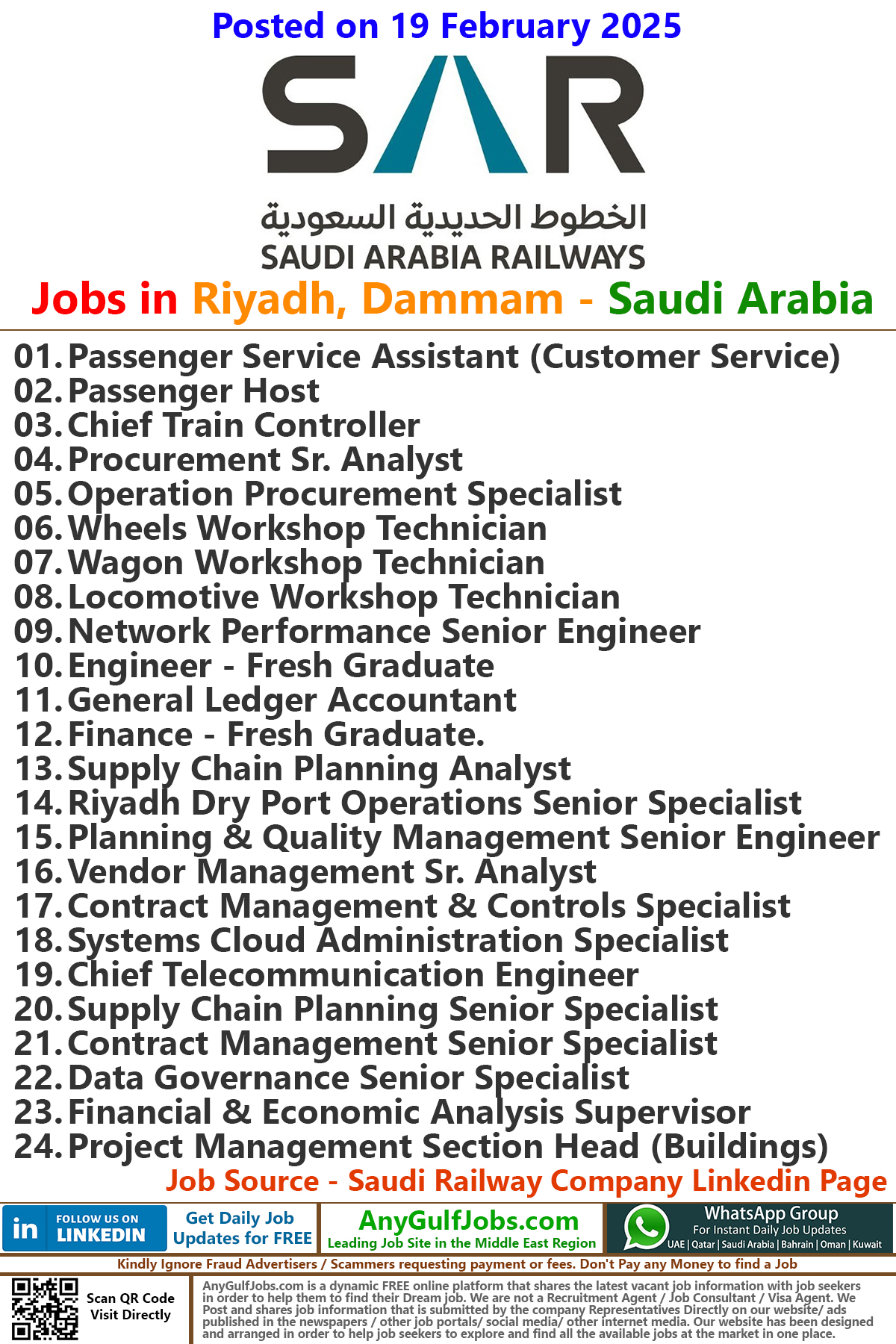 Saudi Railway Company Jobs | Careers - Saudi Arabia