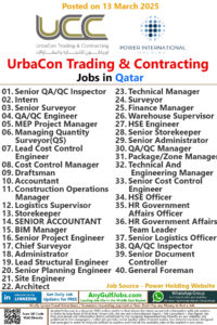 UrbaCon Trading & Contracting Jobs | Careers - Qatar