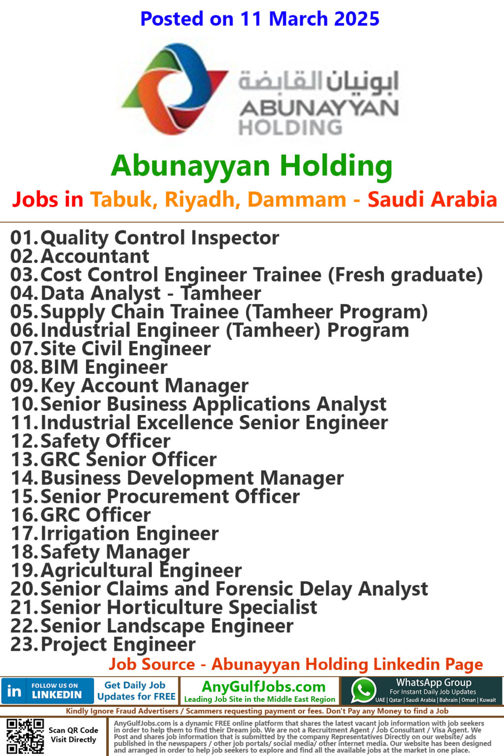 Abunayyan Holding Jobs | Careers - Saudi Arabia - 2025