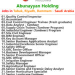 Abunayyan Holding Jobs | Careers - Saudi Arabia