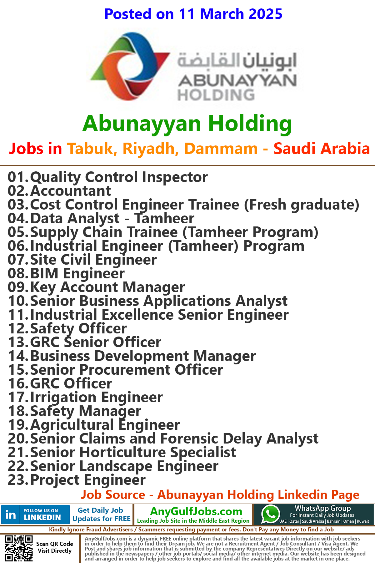 Abunayyan Holding Jobs | Careers - Saudi Arabia