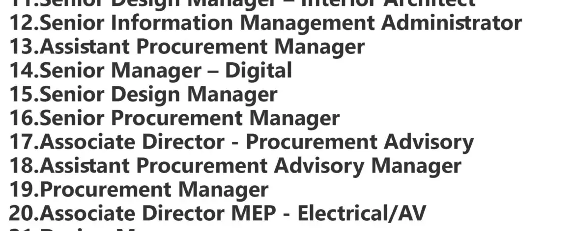 Mace Jobs | Careers - Saudi Arabia