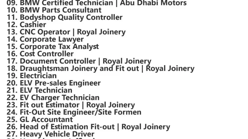 United Al Saqer Group Jobs | Careers - Dubai, UAE