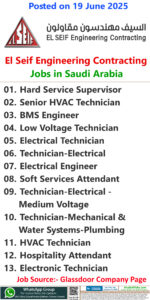El Seif Engineering Contracting Jobs | Careers - Saudi Arabia