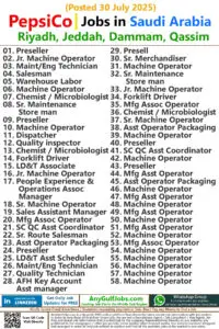 PepsiCo Jobs | Careers - Saudi Arabia