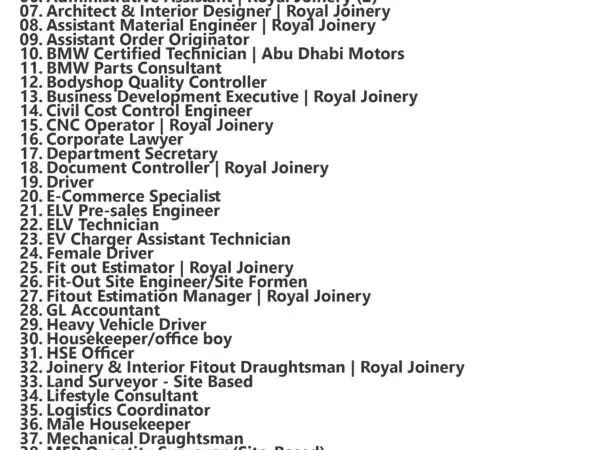 United Al Saqer Group Jobs | Careers - Dubai, UAE