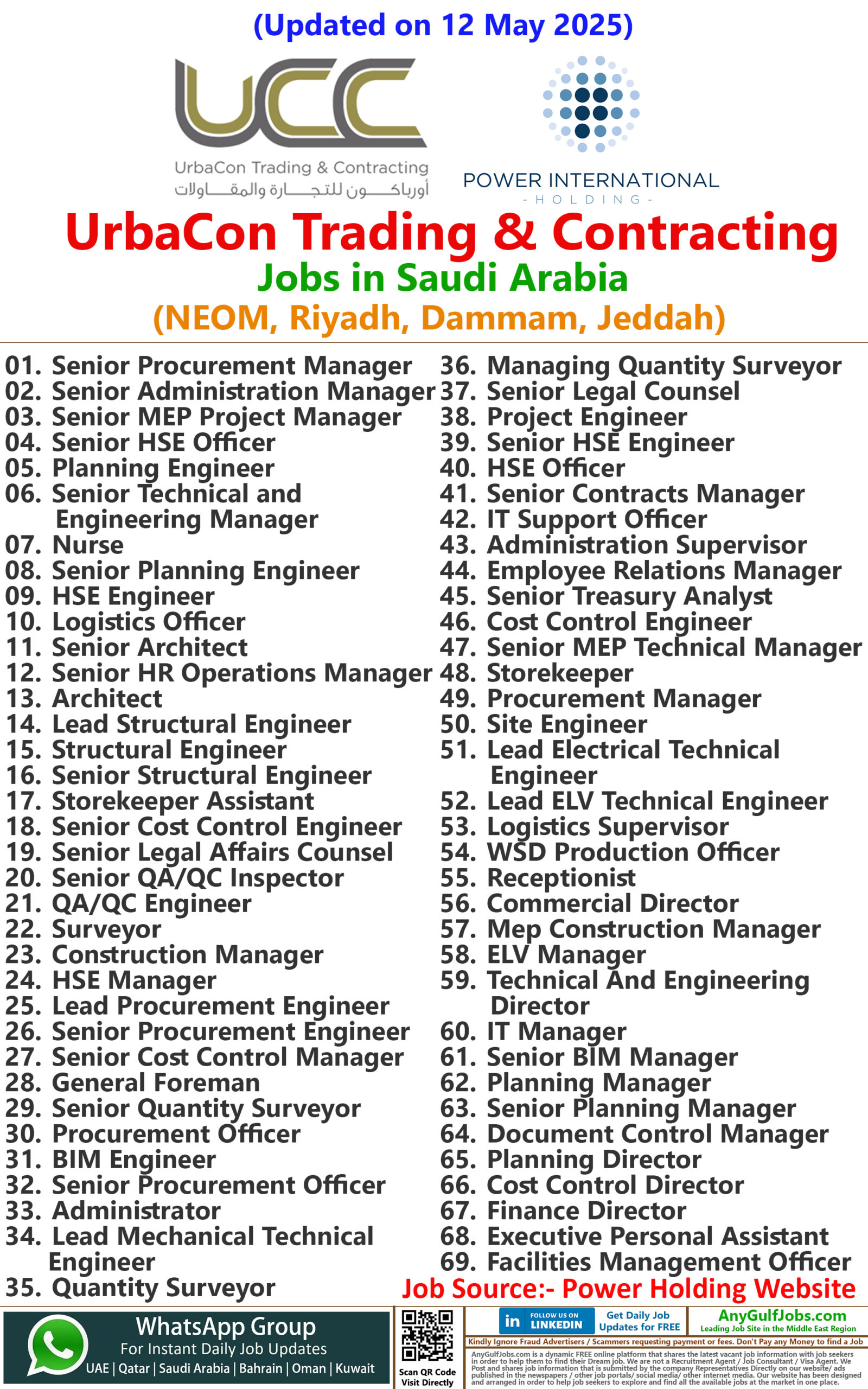 UCC | UrbaCon Trading & Contracting Jobs | Careers - Saudi Arabia
