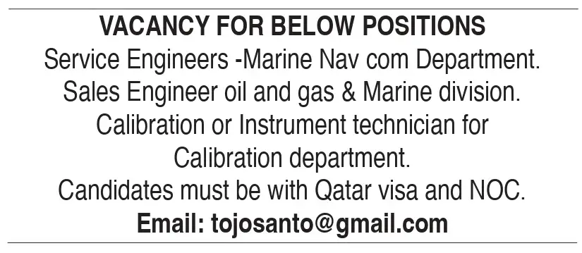 Gulf Times Classified Jobs - 07 May 2025