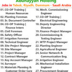 Abunayyan Holding Jobs | Careers - Saudi Arabia