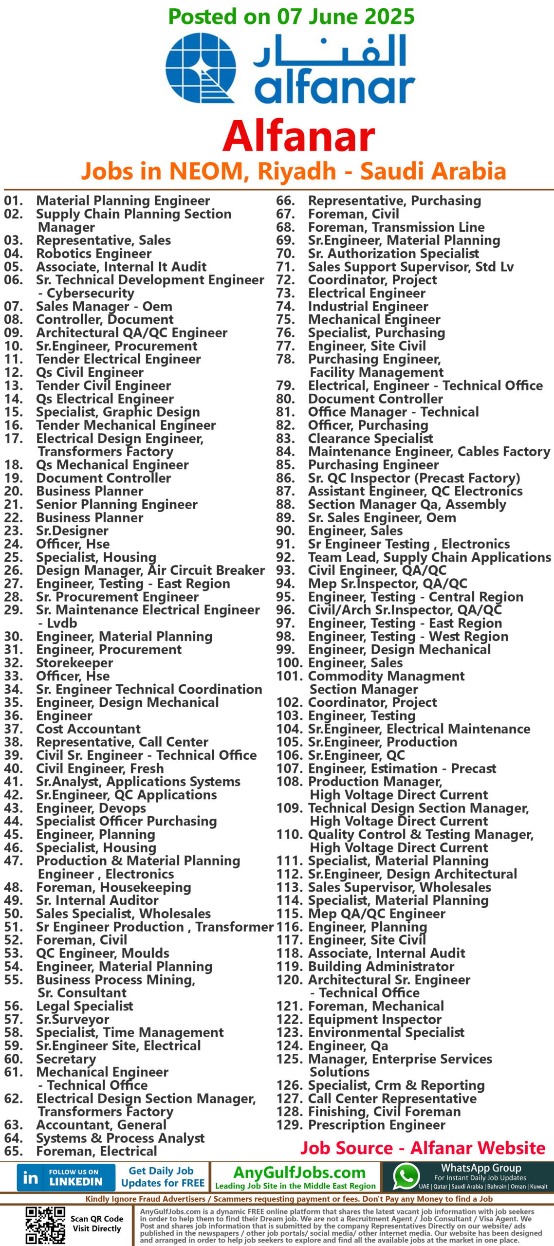 Alfanar Jobs | Careers - Saudi Arabia - KSA
