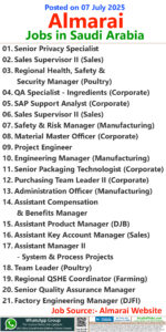 Almarai Jobs | Careers - Saudi Arabia