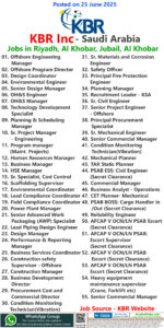 KBR Inc Jobs | Careers - Saudi Arabia