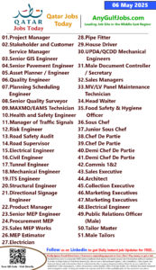 Qatar Jobs Today - 06 May 2025