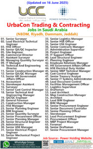 UCC | UrbaCon Trading & Contracting Jobs | Careers - Saudi Arabia