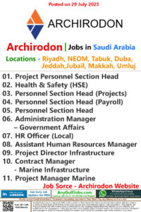 Archirodon Jobs | Careers - Saudi Arabia