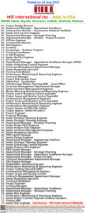 Hill International Inc Jobs | Careers - Saudi Arabia