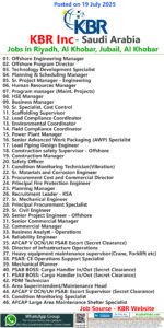 KBR Inc Jobs | Careers - Saudi Arabia