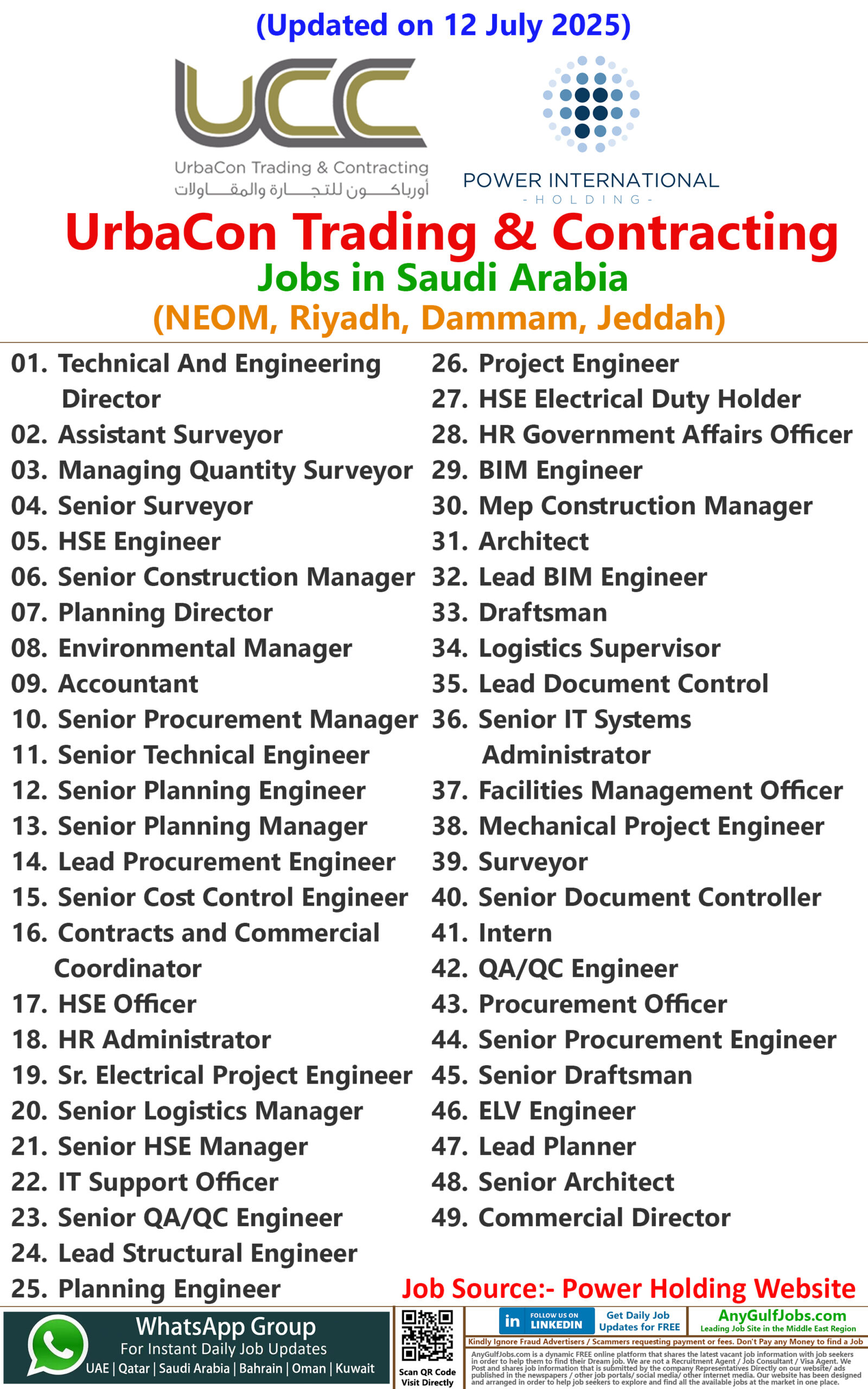 UCC | UrbaCon Trading & Contracting Jobs | Careers - Saudi Arabia