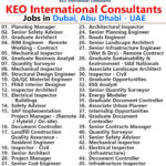 KEO Job Vacancies in Dubai, Abu Dhabi - UAE
