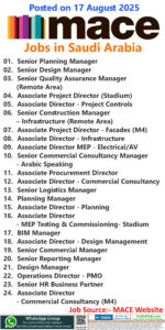 Mace Jobs | Careers - Saudi Arabia