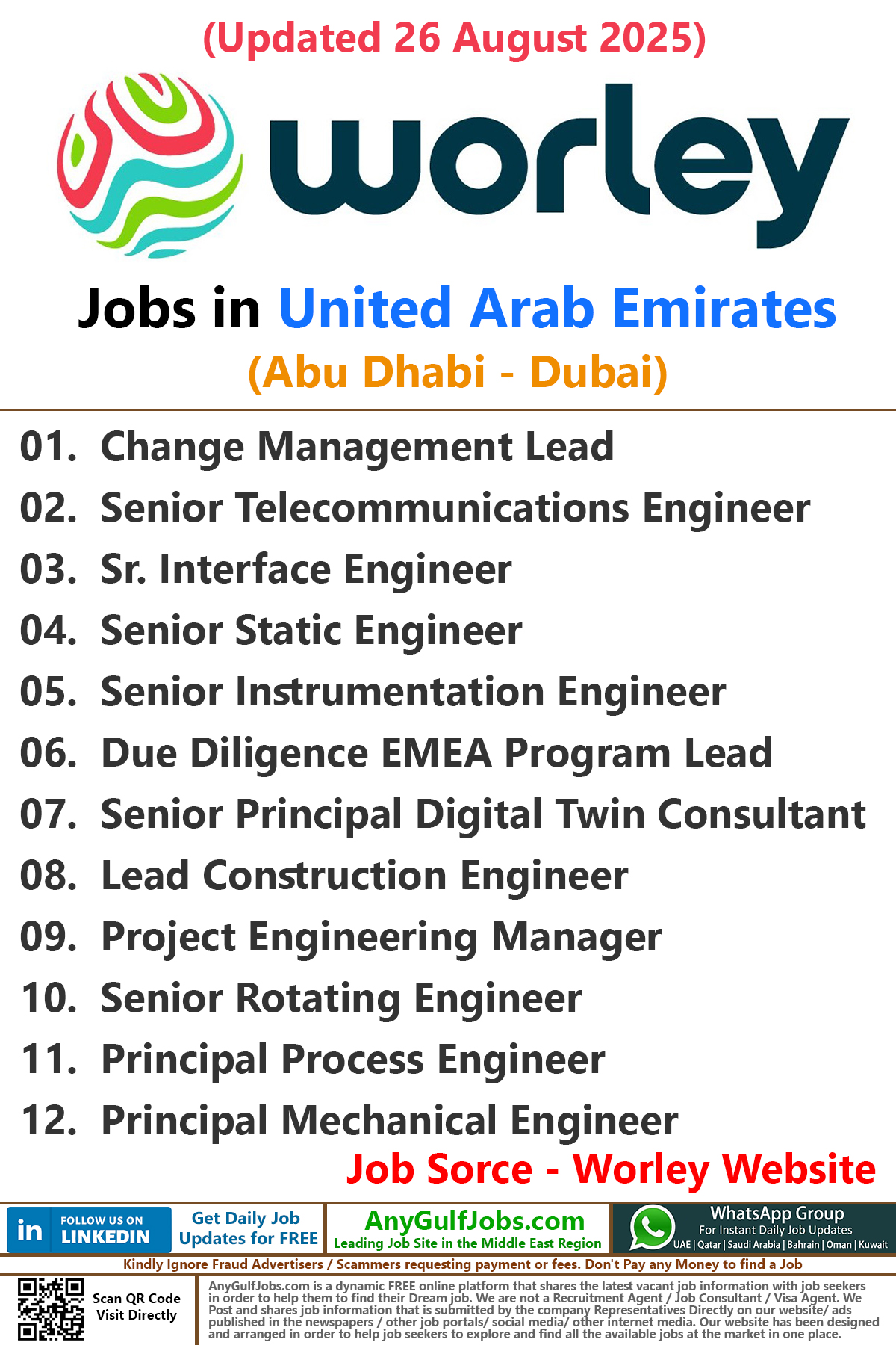Worley Jobs in United Arab Emirates