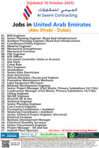 Al Geemi Contracting Jobs | Careers - United Arab Emirates