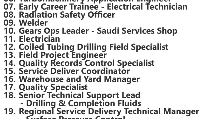 Baker Hughes Jobs | Careers - Saudi Arabia