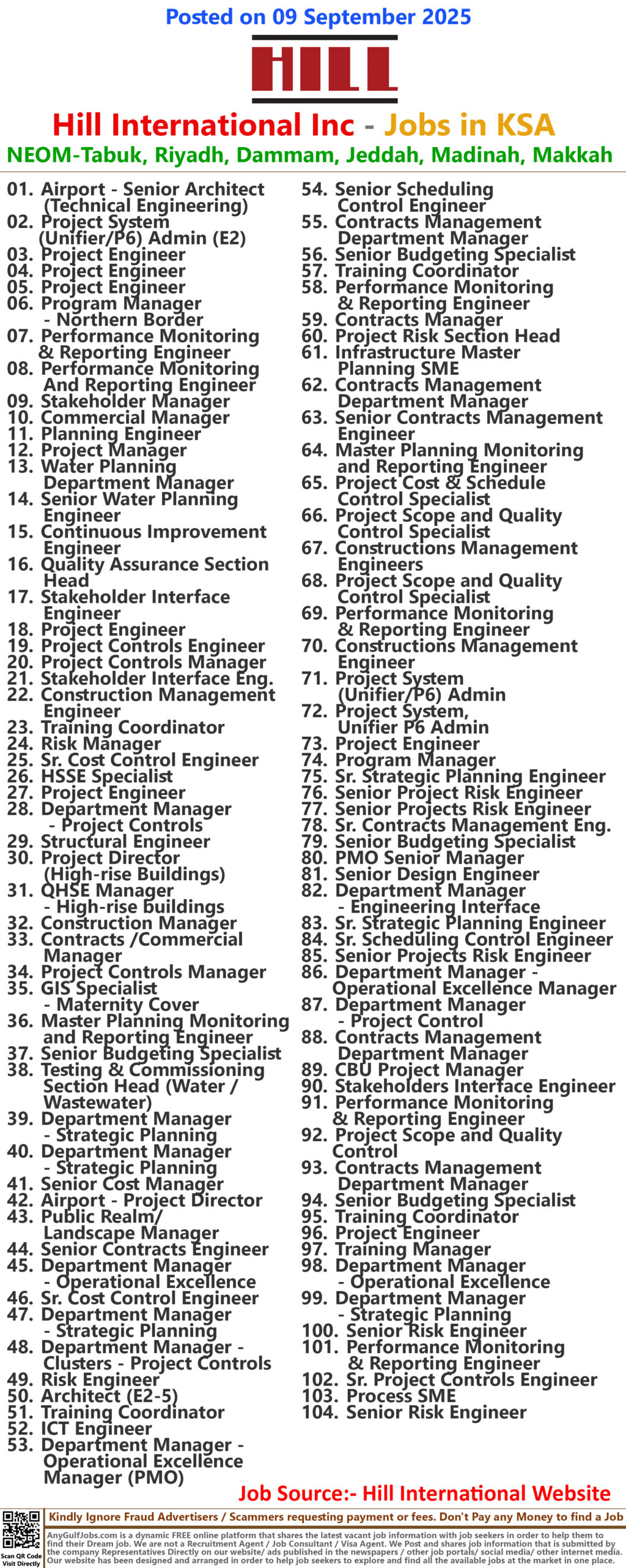 Hill International Inc Jobs | Careers - Saudi Arabia