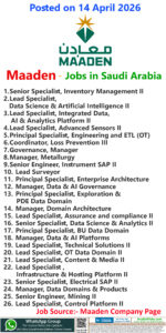 Maaden Jobs | Careers - Saudi Arabia
