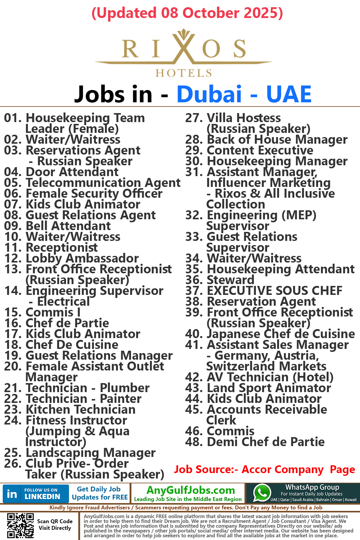 Rixos Hotels Jobs | Careers - Dubai - UAE 3 Rixos Hotels Jobs | Careers - Dubai - UAE