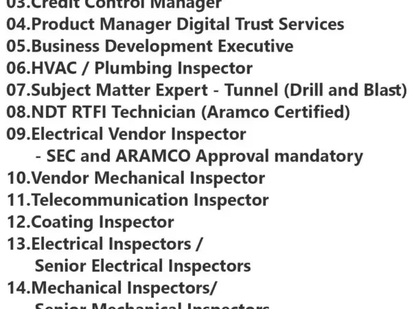 SGS Job Vacancies - Saudi Arabia - KSA 693 SGS Job Vacancies - Saudi Arabia - KSA