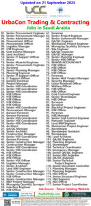 UCC | UrbaCon Trading & Contracting Jobs | Careers - Saudi Arabia