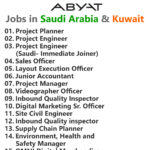 ABYAT Job Vacancies - Saudi Arabia & Kuwait