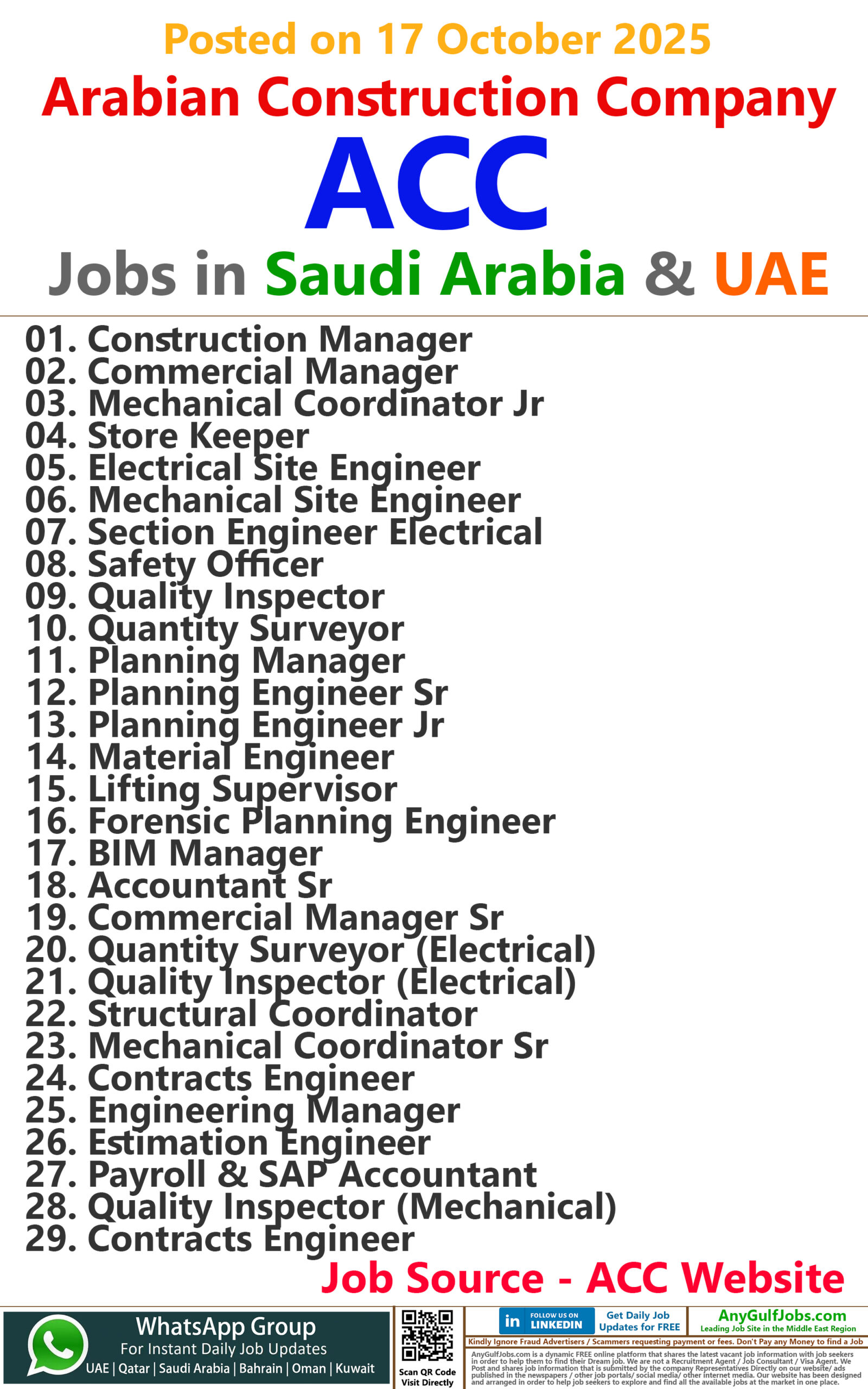 ACC (Arabian Construction Company) Jobs in Saudi Arabia 2 ACC (Arabian Construction Company) Jobs in Saudi Arabia