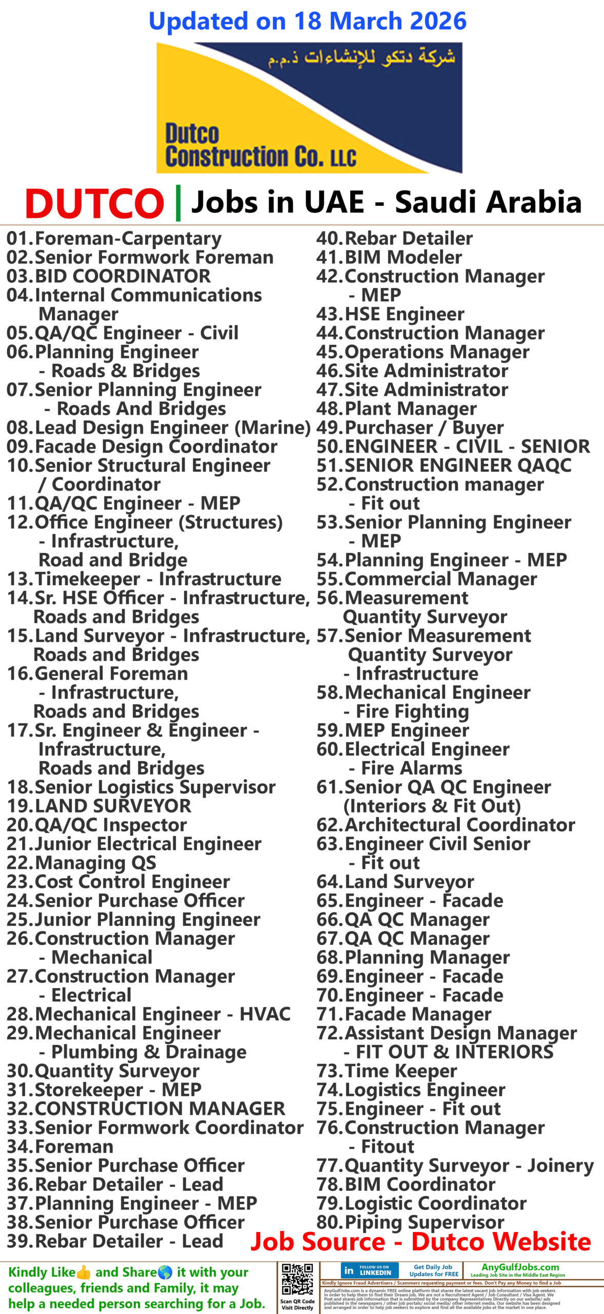 DUTCO Jobs | Careers - Dubai - UAE - Saudi Arabia