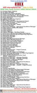 Hill International Inc Jobs | Careers - Saudi Arabia