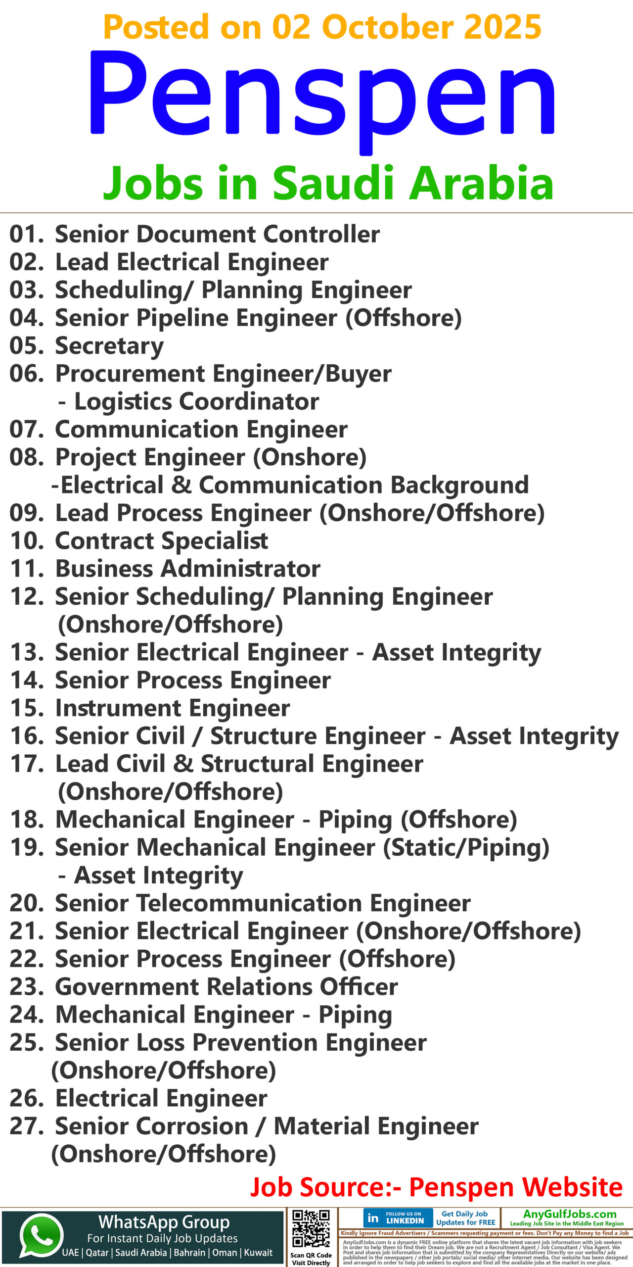 Penspen Job Vacancies - Saudi Arabia - KSA
