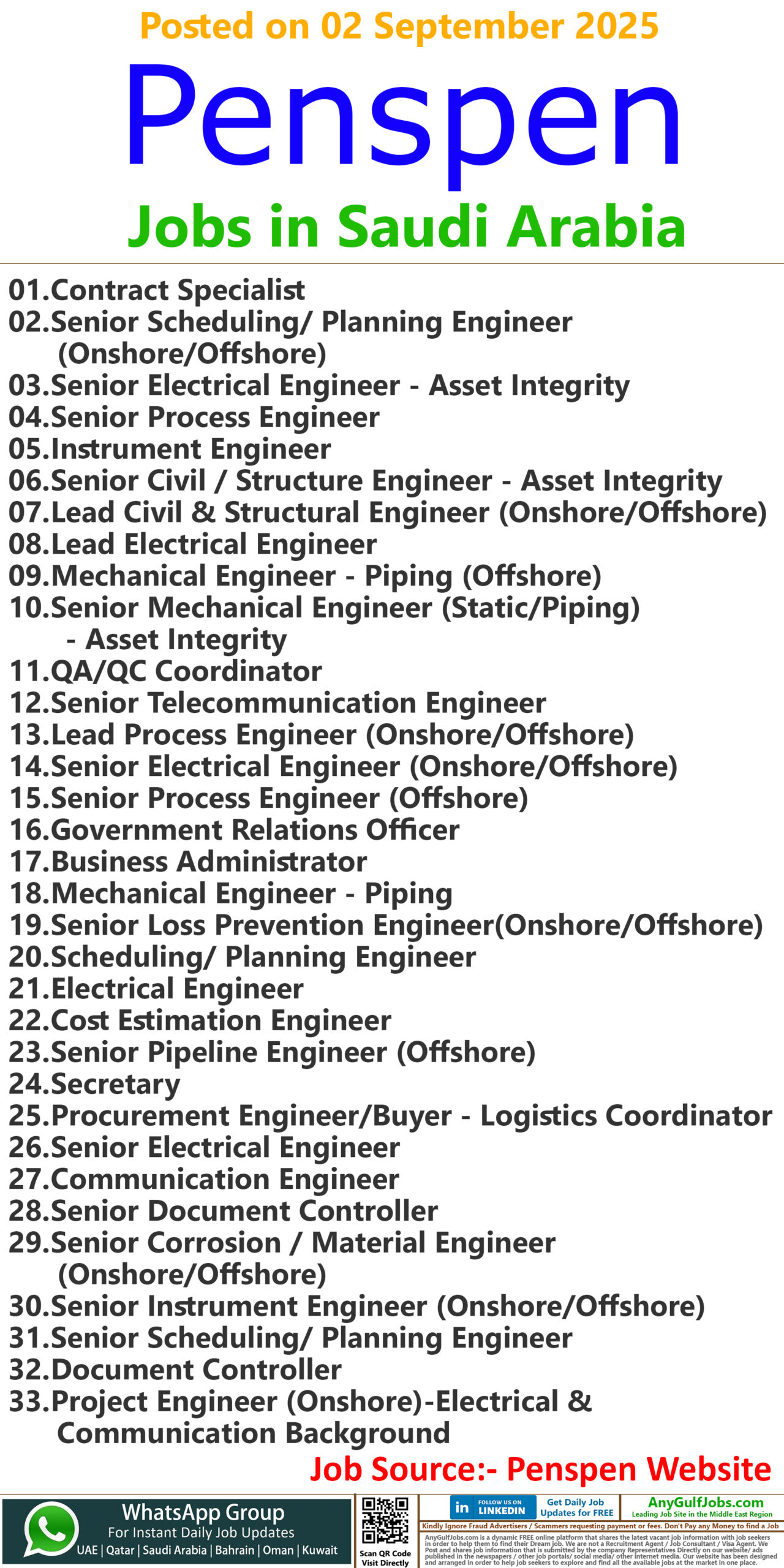 Penspen Job Vacancies - Saudi Arabia - KSA