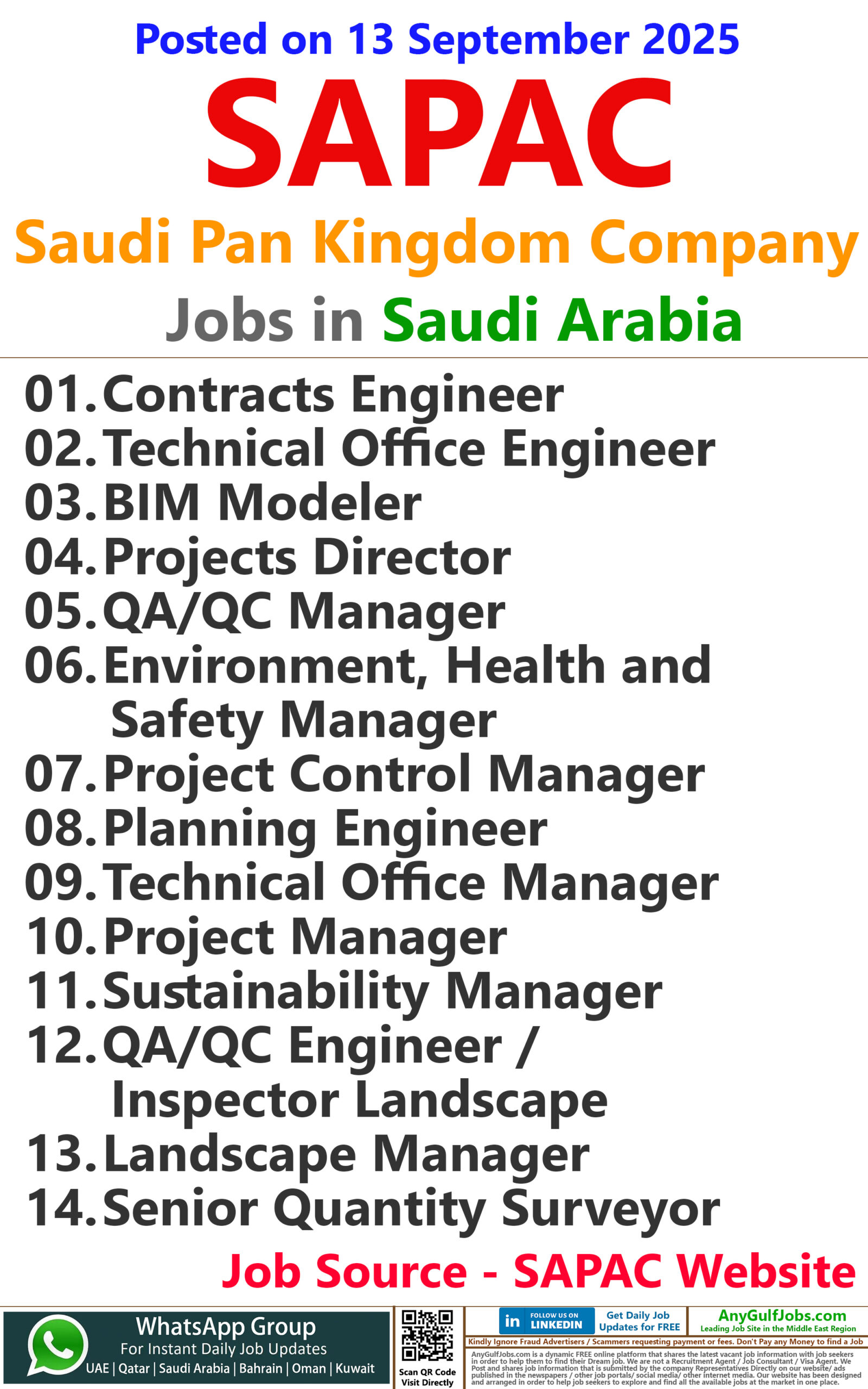 Saudi Pan Kingdom Company (SAPAC) Jobs in Saudi Arabia