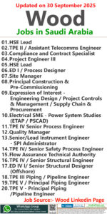 Wood Job Vacancies - Saudi Arabia - KSA
