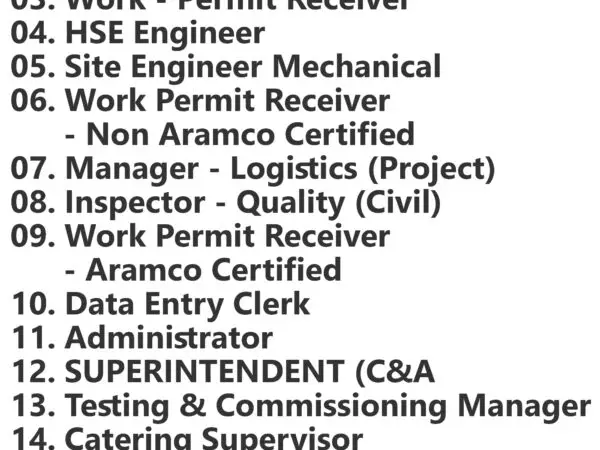 El Seif Engineering Contracting Jobs | Careers - Saudi Arabia 108 El Seif Engineering Contracting Jobs | Careers - Saudi Arabia