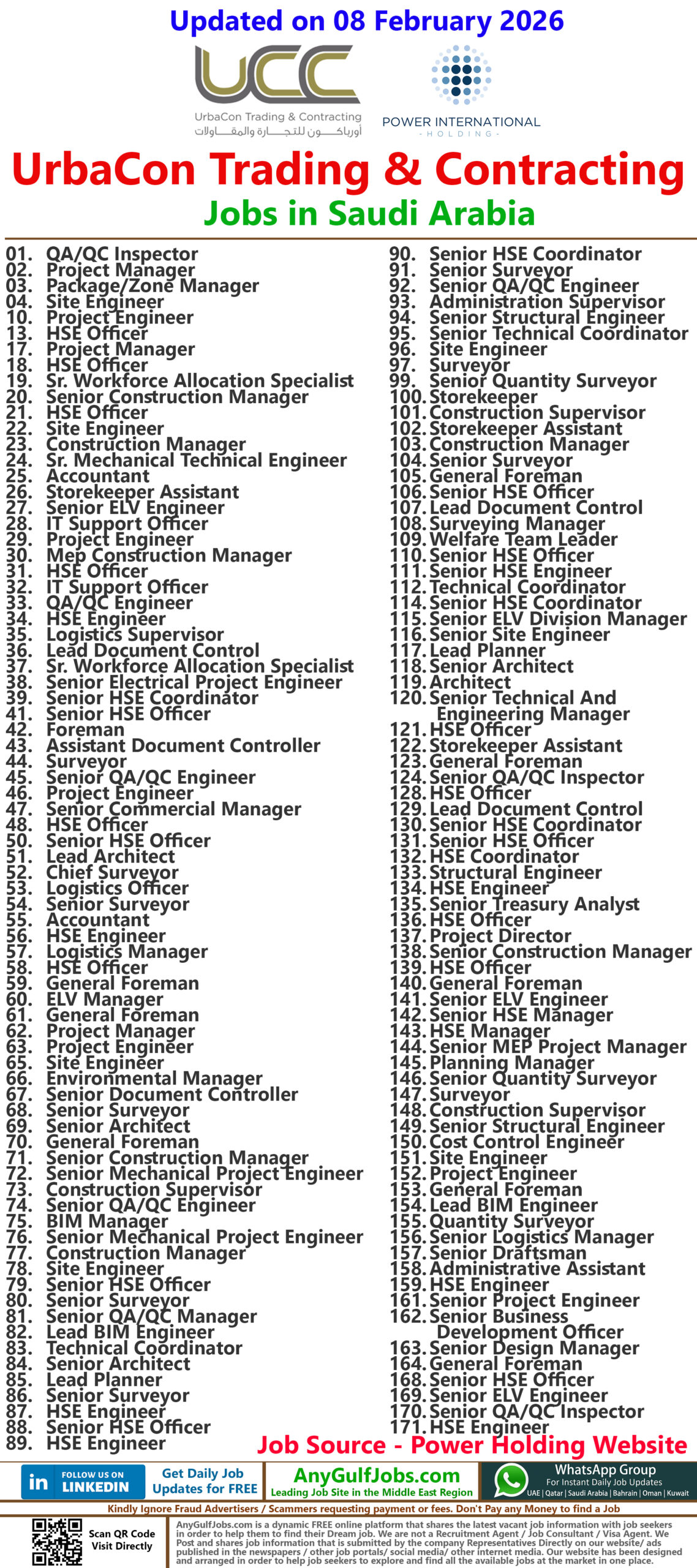 UrbaCon Trading & Contracting Jobs in Saudi Arabia