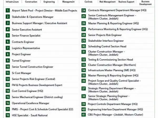 Hill International Inc Jobs in Saudi Arabia - NEOM-Tabuk, Riyadh, Dammam, Jeddah, Madinah, Makkah - Latest Vacancies