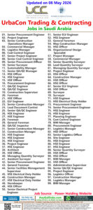 UCC | UrbaCon Trading & Contracting Jobs | Careers - Saudi Arabia
