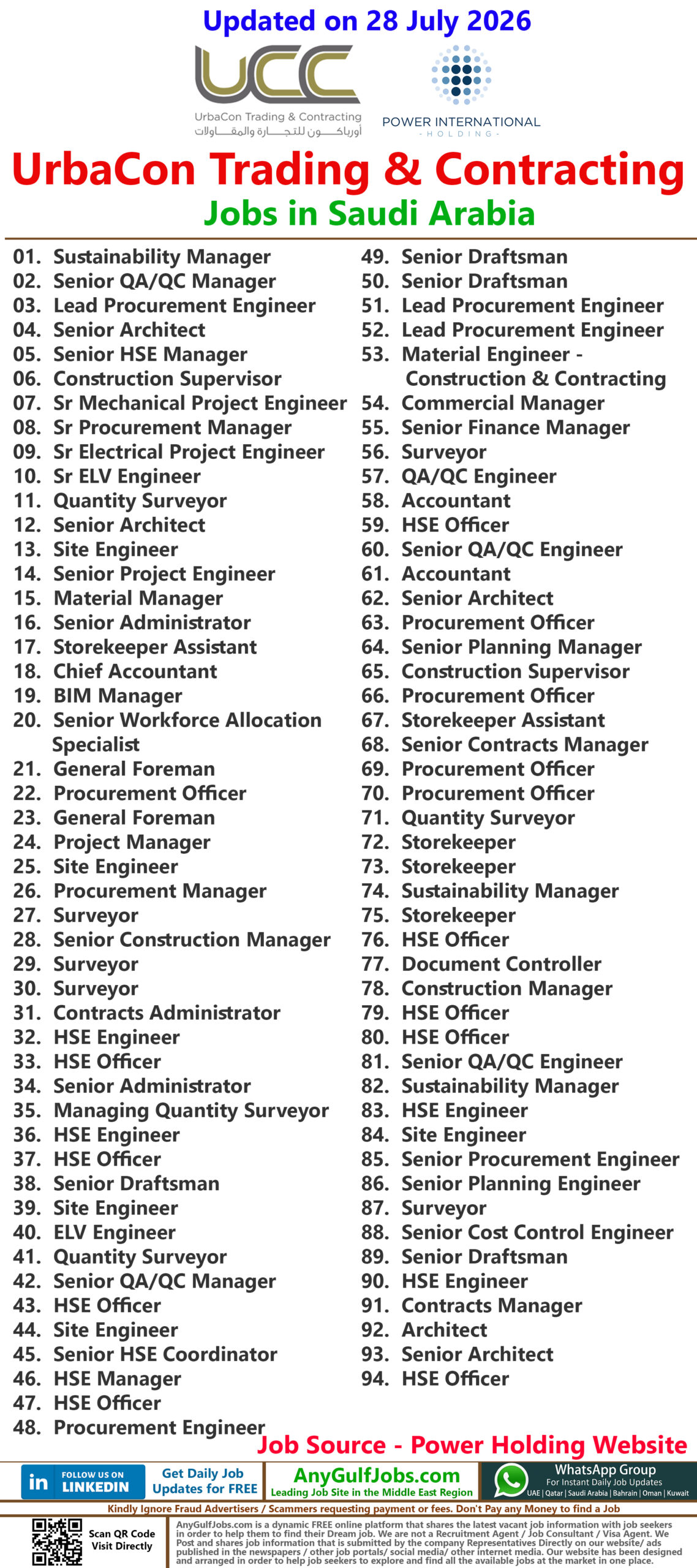 UCC | UrbaCon Trading & Contracting Jobs | Careers - Saudi Arabia